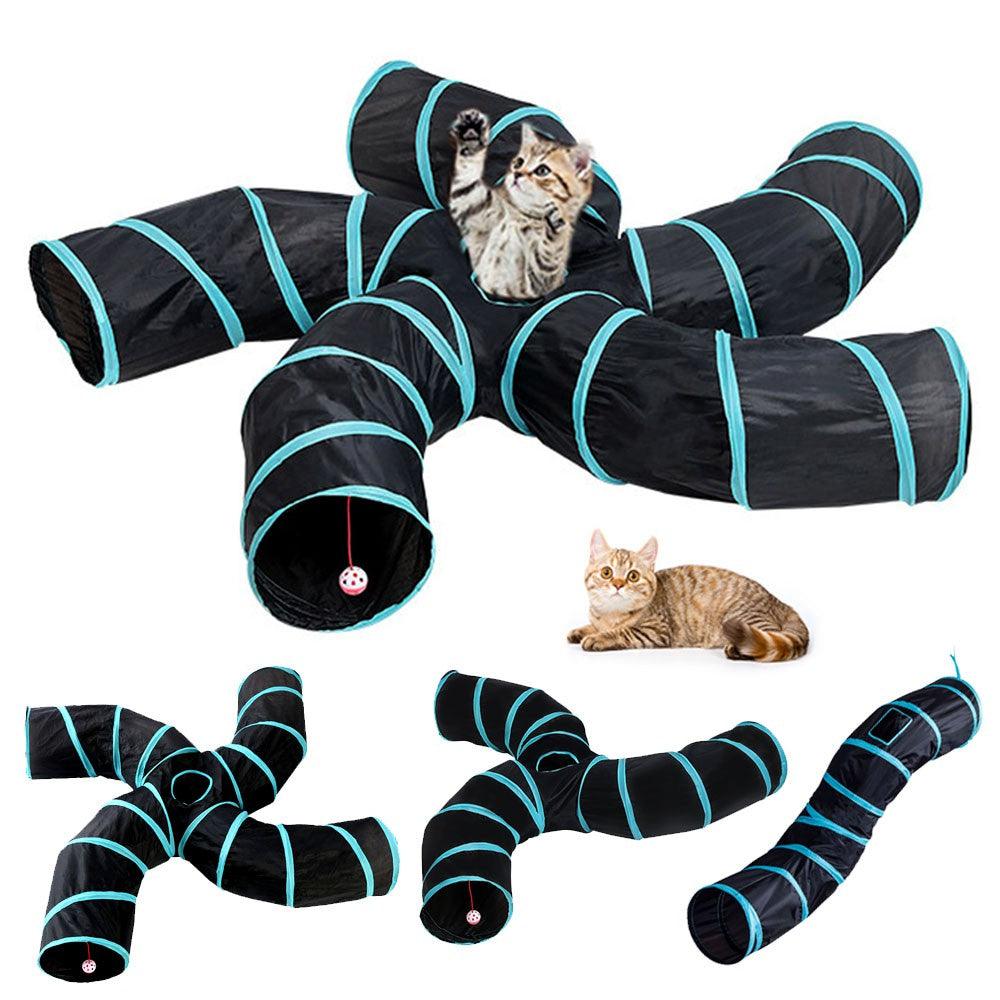 Interactive Tunnel with Various Sizes for Cats