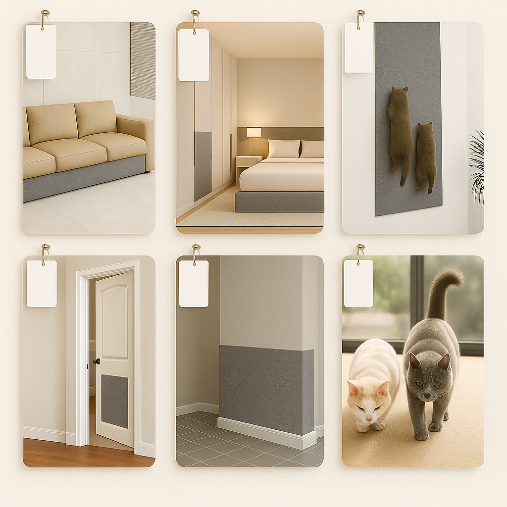 Adhesive Scratch Carpet Protector for Cats